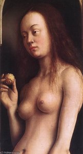 The Ghent Altarpiece Eve (detail - ) — Jan Van Eyck, Early Netherlandish Painting