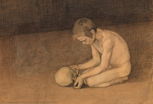 Boy With Skull — Magnus Enckell
