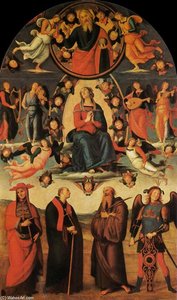 Assumption Of The Virgin With Four Saints — Vannucci Pietro (le Perugin), Renaissance