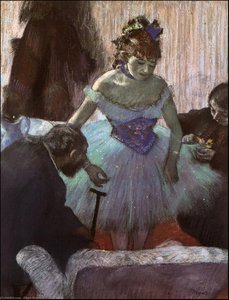 Before The Entrance On Stage, C. — Edgar Degas