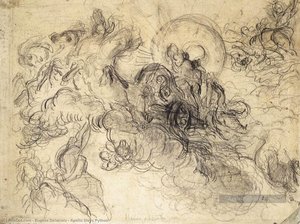 Apolo Mata A La Pitón — Eugène Delacroix