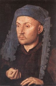Retrato De Un Orfebre (hombre Con Un Anillo) — Jan Van Eyck, Primitivos Flamencos