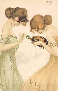 Girls With Good Luck Charms (10) — Raphael Kirchner