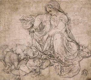 Virgin And Child With St John The Baptist — Jan Gossart