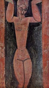 Caryatid — Модиљани, Expressionist Painting