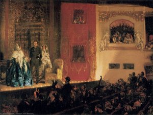 Théatre Du Gymnase — Adolph Von Menzel, Contemporary Realism
