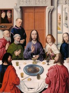 The Last Supper (detail) — Aelbrecht Bouts