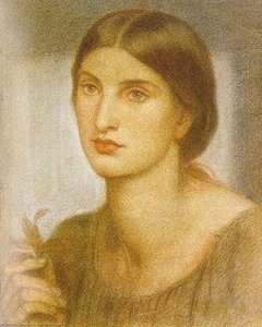 Study Of A Girl — Данте Габријел Росети, Pre-raphaelite