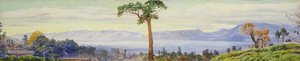 View Of The City Of Kioto, Japan, In The Morning Mist — Marianne North