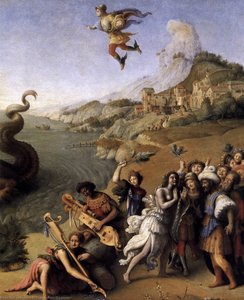 Perseus Frees Andromeda (detail) — Piero Di Cosimo (piero Di Lorenzo), Renaissance