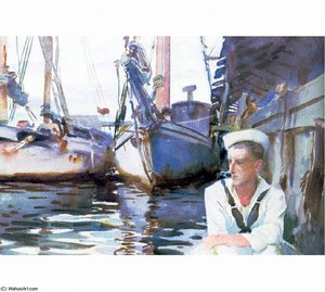 Basin With Sailor — John Singer Sargent