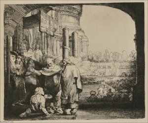 St. Peter And St. John At The Gate Of The Temple — Рембрант, Baroque