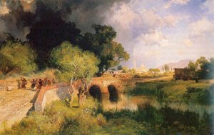 Gathering Storm Near Maravatio, Mexico — Thomas Moran