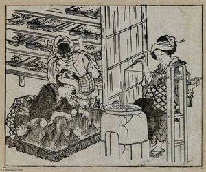 Silk Worm Culture — Katsushika Hokusai, Ukiyo-e