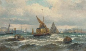 Hay Barges And Other Shipping In The Harbour — William A. Thornley (thornbery)