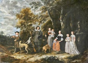 A Family Group — Gonzales Coques