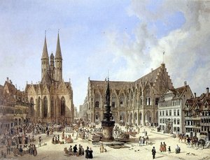 Altstadtmarkt Mit Altstadtrathaus — Domenico Quaglio