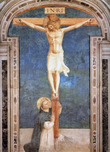 Christ On The Cross Adored By St. Dominic — Fra Angelico, Early Renaissance