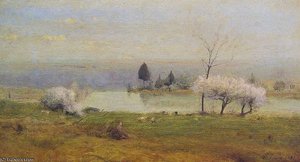 Pond At Milton On The Hudson — George Innes