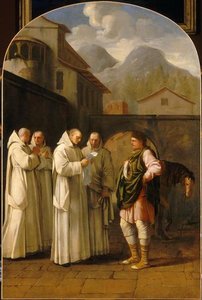 Saint Bruno reçoit un message du pape
