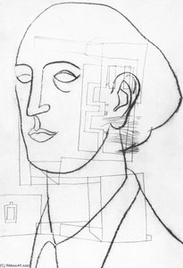 Self-portrait With Architecture — Lajos Vajda