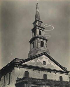 St. Mark's Church, With Skywriting Spiral, East 10th Street At 2nd Avenue — Berenice Abbott