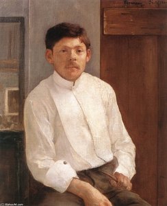 Ortrait Of Ede Kallós — Károly Ferenczy