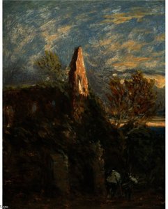 Faggot Gatherers Before A Ruined Abbey