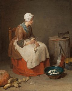 The Kitchen Maid — Jean-baptiste-siméon Chardin, Baroque Realism