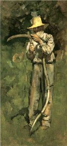 Man With Scythe — Theodore Robinson