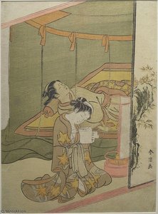 The Secret Love Letter — Suzuki Harunobu