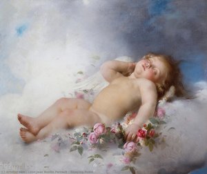 Sleeping Putto — Léon Jean Bazille Perrault