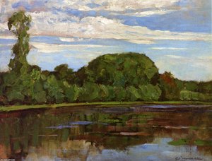 Geinrust Farm With Isolated Tree — Piet Mondrian