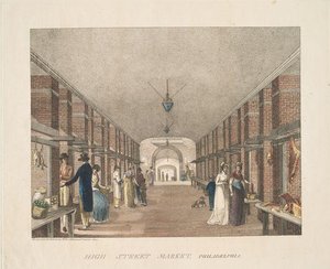High Street Market. Philaldelphia — Thomas Birch