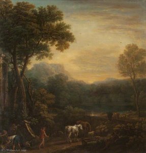 A Classical Landscape With Animals — Džon Vuton
