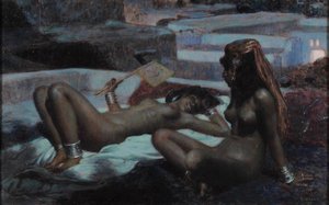 Sur Les Terrasses. Clair De Lune À Laghouat — Alphonse Etienne Dinet (nasreddine Dinet)