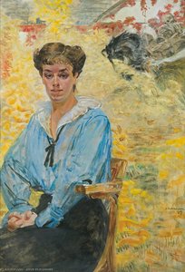 Lady In A Blue Blouse — Jacek Malczewski