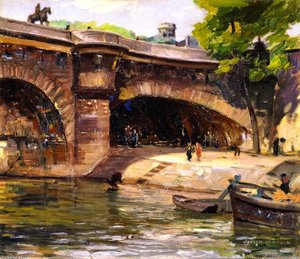 Pont Neuf With Statue Of Henry Iv, Paris — Joseph Kleitsch