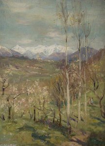 Scene In Switzerland — William Stewart Macgeorge