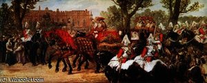 The Prince And Princess Of Wales On Their Way — John Gilbert