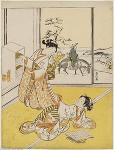 Two Women Reading Books — Suzuki Harunobu