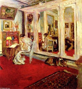 The Hessels In Their Dressing Room — Jean-édouard Vuillard, Post-impressionism
