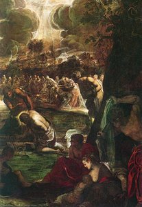 Baptism Of Christ Detail1 — Jacopo Tintoretto, Italian Renaissance