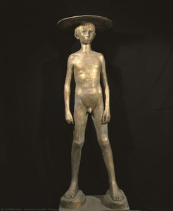 Young fisherman with hat