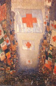 Red Cross Drive, May — Frederick Childe Hassam
