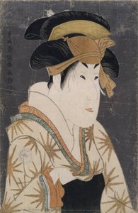 Segawa Kikujuro Iii As Oshizu, Wife Of Tanabe Bunzo — Tošusai Šaraku