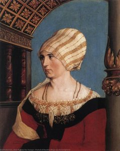 Portrait Of Dorothea Meyer Nee Kannengiesser — Hans Holbein The Younger, Northern Renaissance
