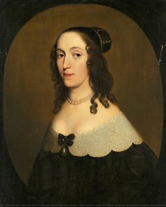 Portrait Of Louise Christina (1606-69), Countess Of Solms-braunfels, Gerard Van Honthorst (workshop Of), In Or After C. 1650