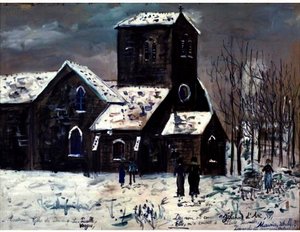 Ancient Church Of The Maid - La Pucelle — Maurice Utrillo