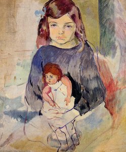 Young Girl With A Doll — Julius Mordecai Pincas